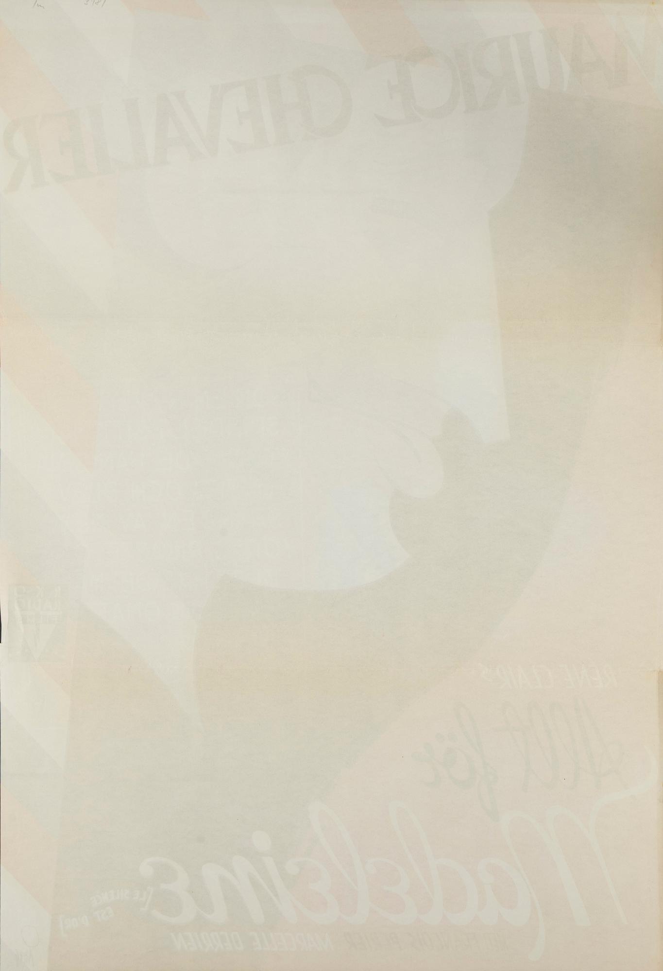 Gösta Åberg, a vintage movie poster, 'Allt för Madeleine (Le Silence est d'Or)', 1947.