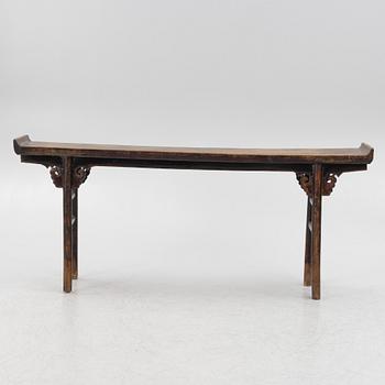 A Chinese hardwood altar table, Qing dynasty, 19th century.