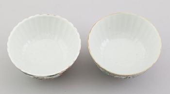 SKÅLAR, 2 st, Kina, Qingdynastin.