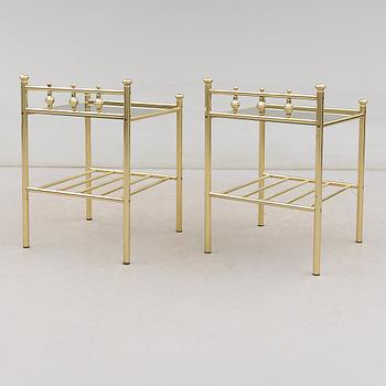 SÄNGBORD, 1 par, 1900-talets andra hälft.