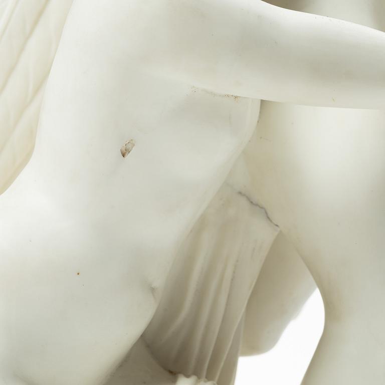 Johan Tobias Sergel, after, "Amor and Psyche", figurine, parian, early 20th century.