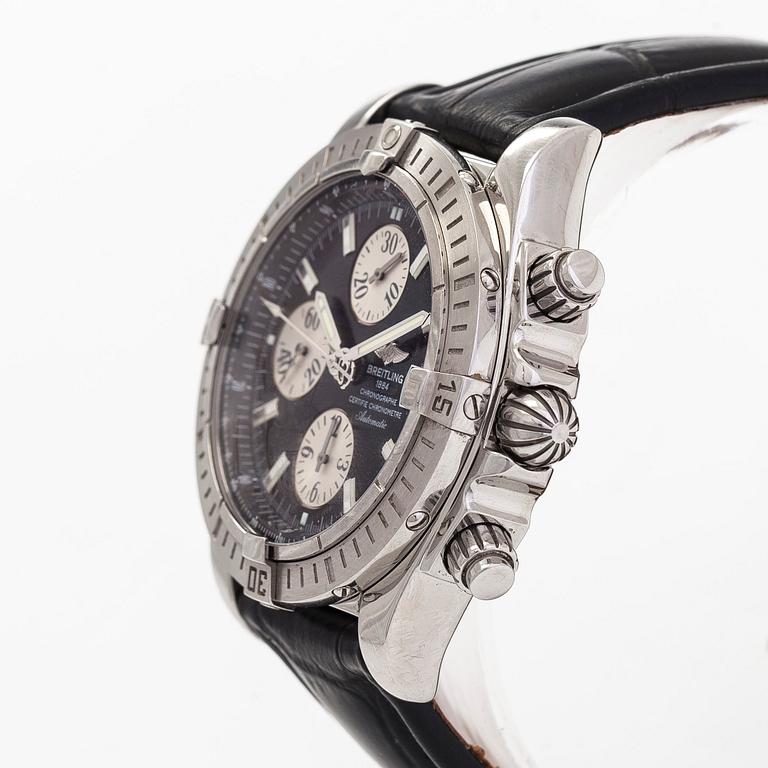 Breitling, Chronomat Evolution, kronografi, rannekello, 43,7 mm.