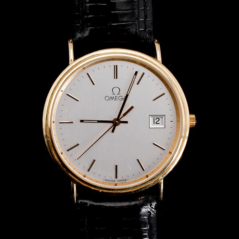 ARMBANDSUR, 18 k guld, Omega.