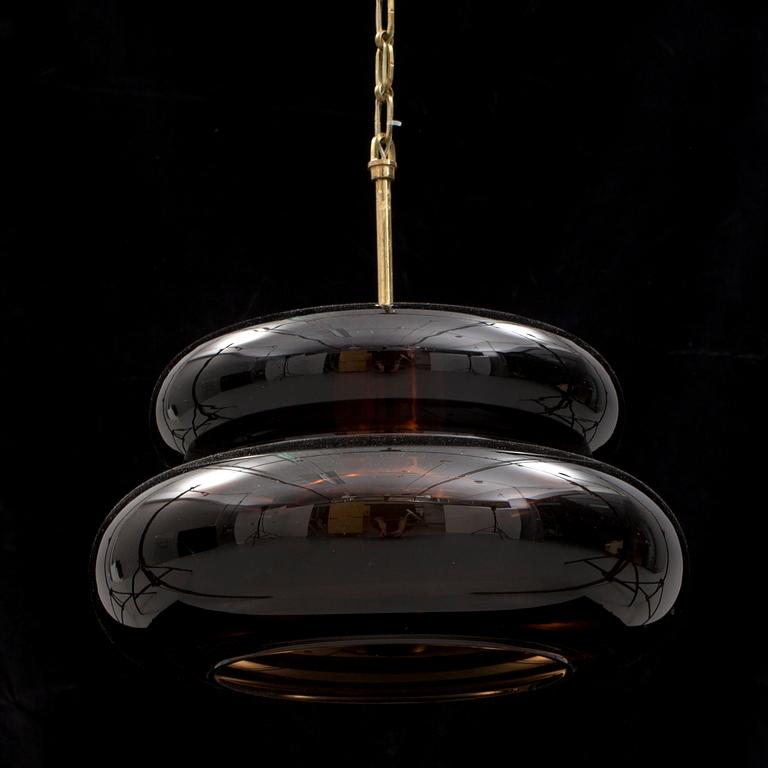 TAKLAMPA, "Bubblan", Carl Fagerlund, Orrefors, 1960-70-tal.