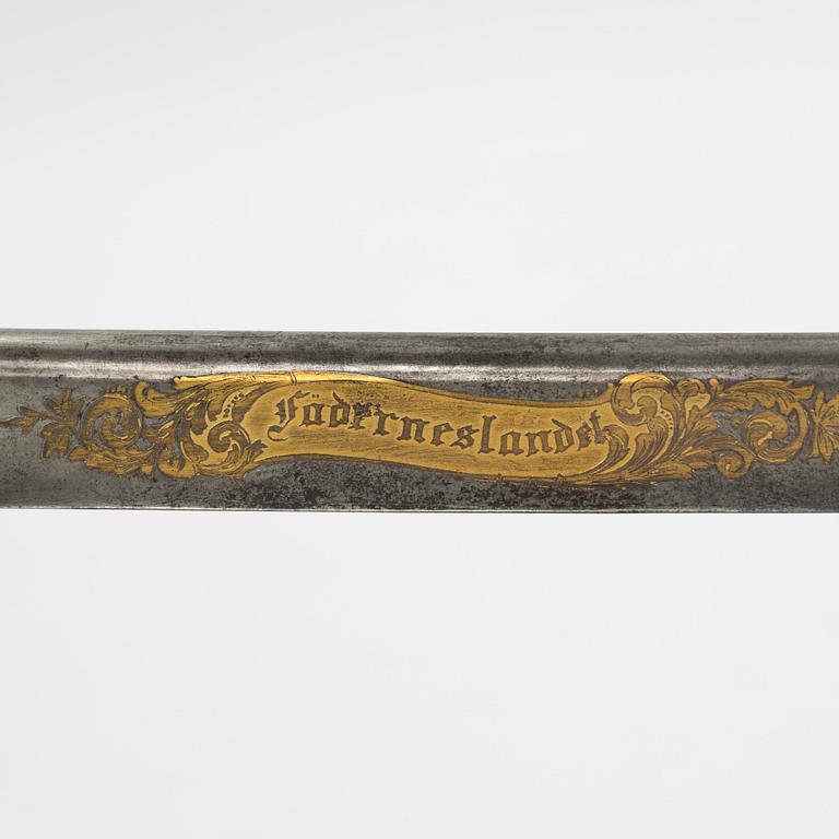 A Swedish officer's sabre 1859 pattern.