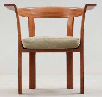 A HI-gruppen mahogany armchair, Stockholm 1974.