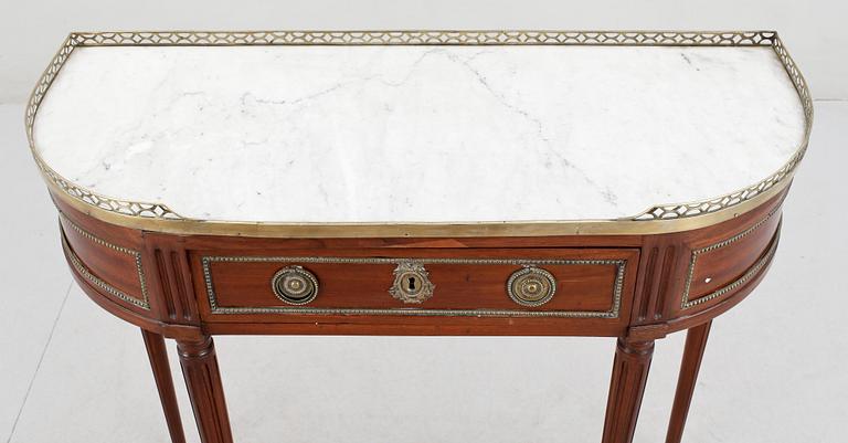 KONSOLBORD, s.k. Console dessert, Louis XVI-stil, 1900-tal.