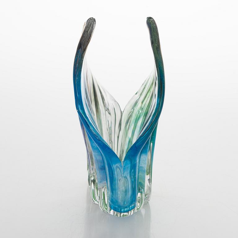 Helena Tynell, a 'Perho' vase, signed Riihimäen Lasi Oy, Helena Tynell.