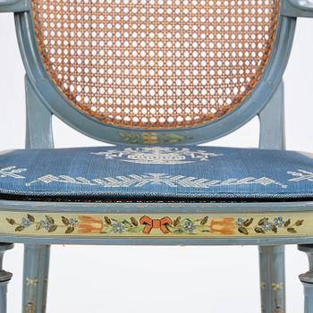 Carl Malmsten, a pair of Swedish Grace chairs, cabinetmaker Albin Johansson, Stockholm, for Villa Kvikkjokk, 1927.