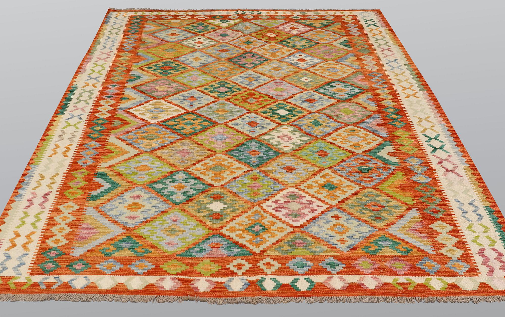 A carpet, Kilim, ca 299 x 222 cm.