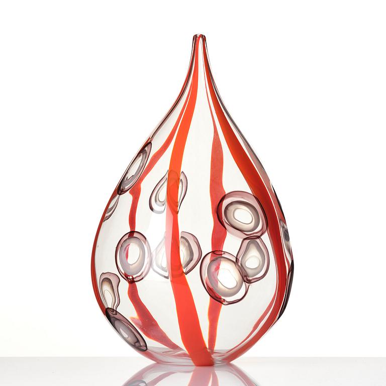 Ann Wåhlström, a unique glass vase, "Bulb IX", Tacoma, Seattle, USA 2003.