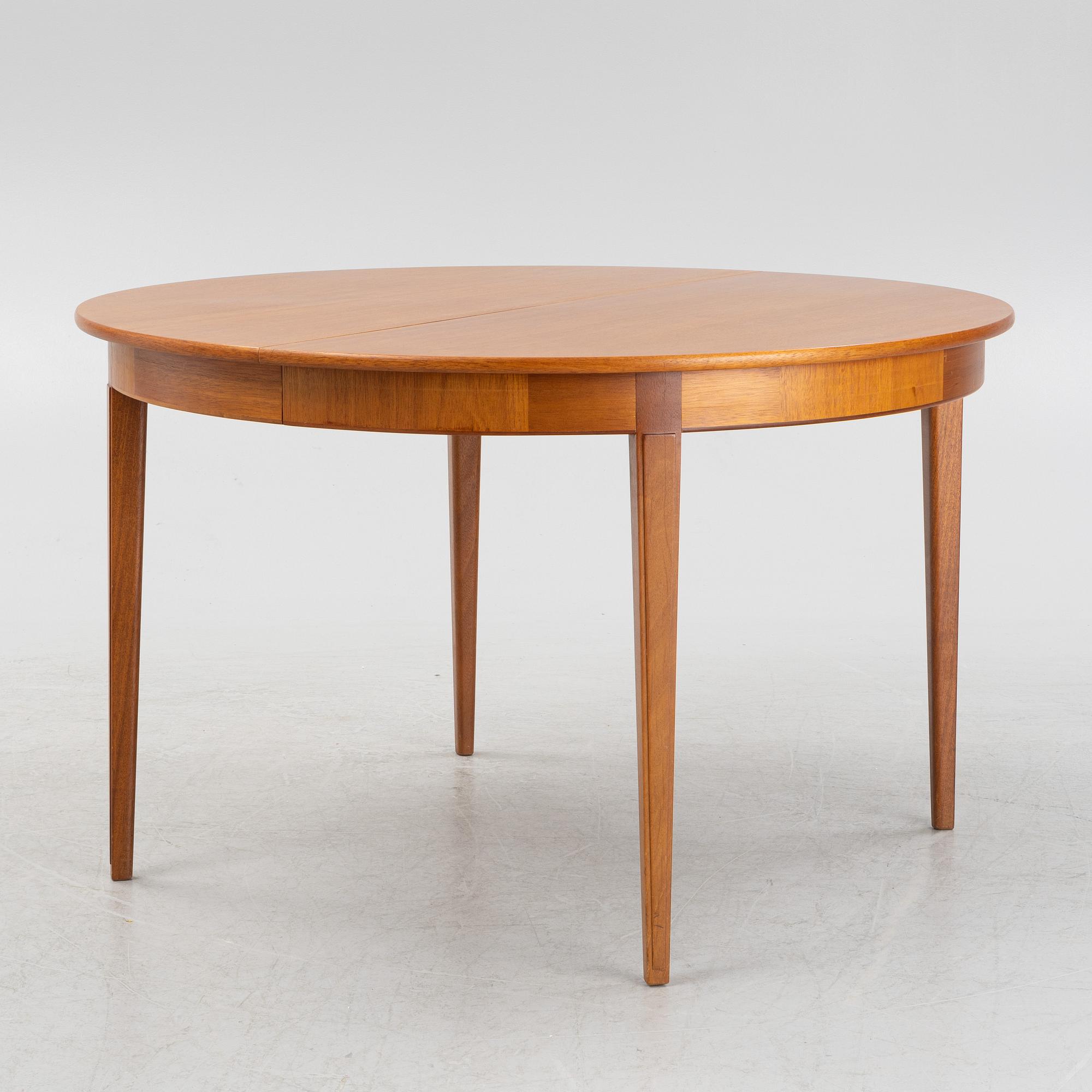 Carl Malmsten, a 'Pyramid' dining table, second half of the 20th century.