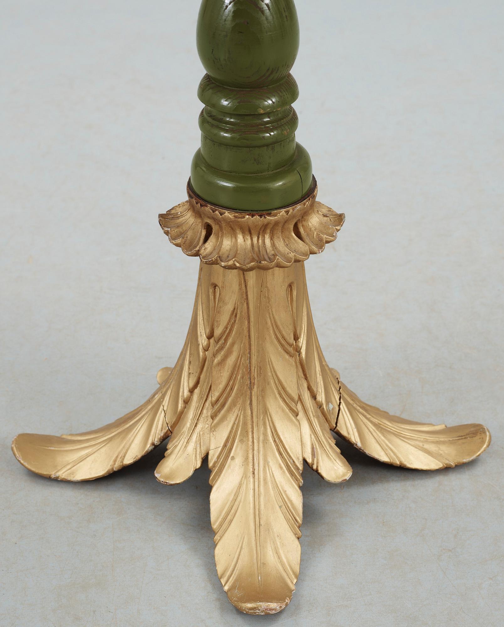 A green lacquered table by Nordiska Kompaniet 1920's-30's.