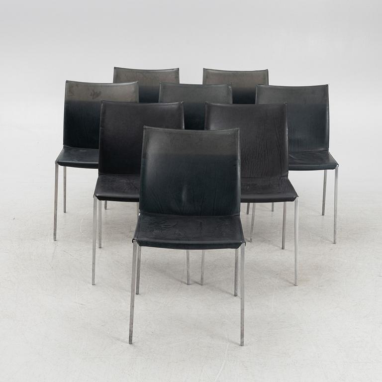 Roberto Barbieri, a set of eight 'Lea' chairs, Zanotta, Italy, late 20th Century.