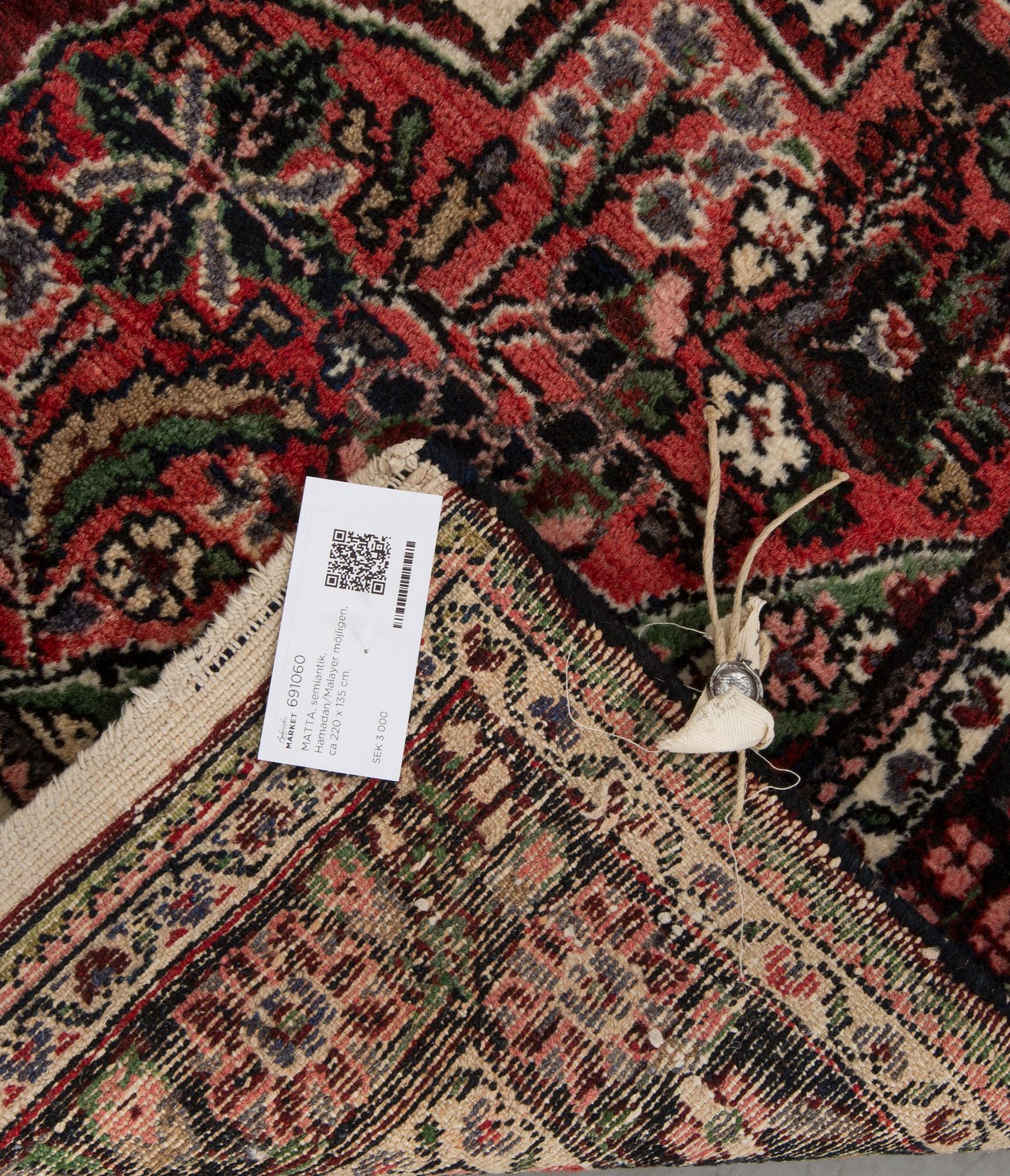 MATTA, semiantik, Hamadan/Malayer möjligen, ca 220 x 135 cm.