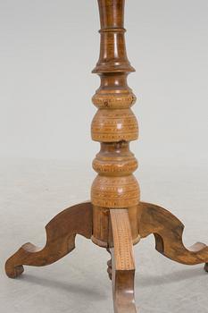 A intarsia table from the late 19th century.