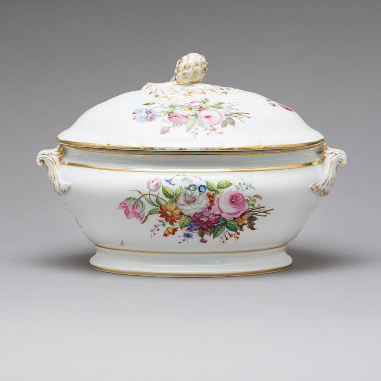 TERRIN med LOCK, porslin, 1900-tal.