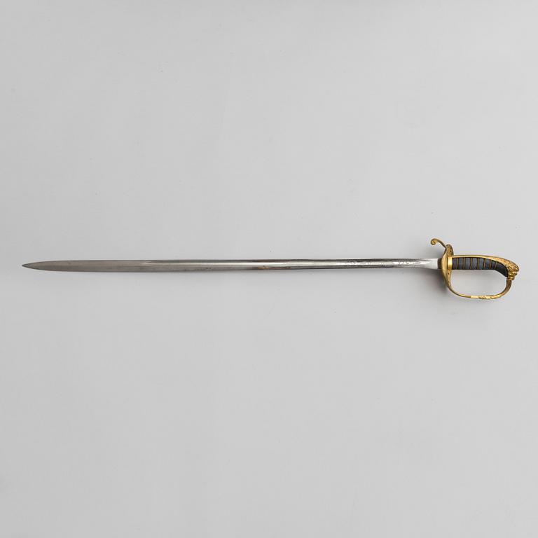 A second half of the 19th century sabre with scabbard.