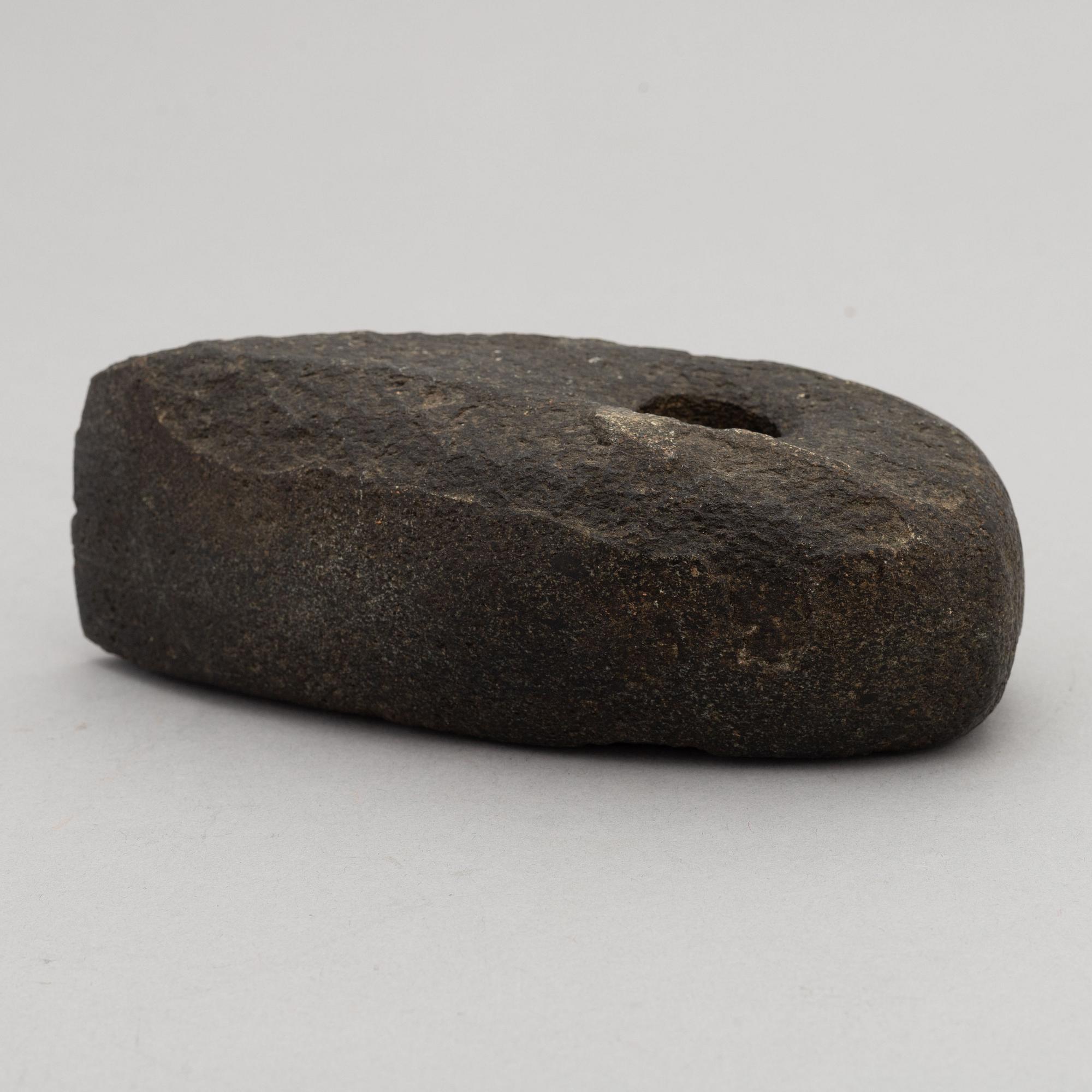 A neolithic stoneaxe.
