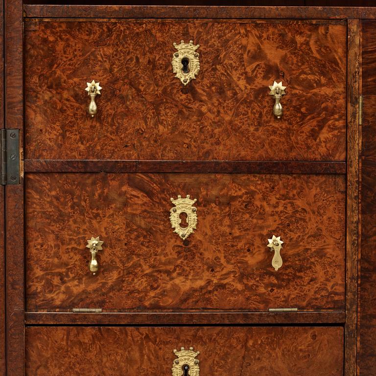 A Swedish late baroque cabinet, first half of the 18th century.