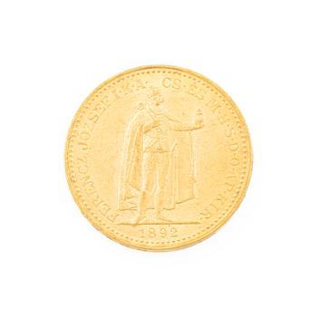 Gold coin, Hungary, 20 Korona, 1892.