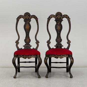 A pair of 19th century chairs.