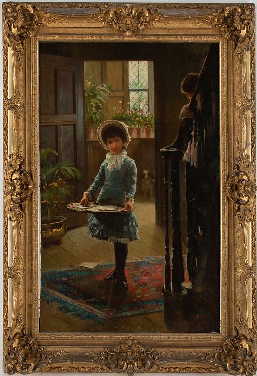 Alexander Mark Rossi, attributed to, oil on canvas, signed and dated 1882.