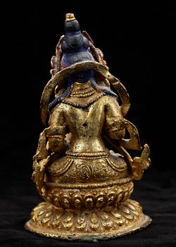 VAJRASATTVA, brons, Nepat/Tibet, 1800-tal.