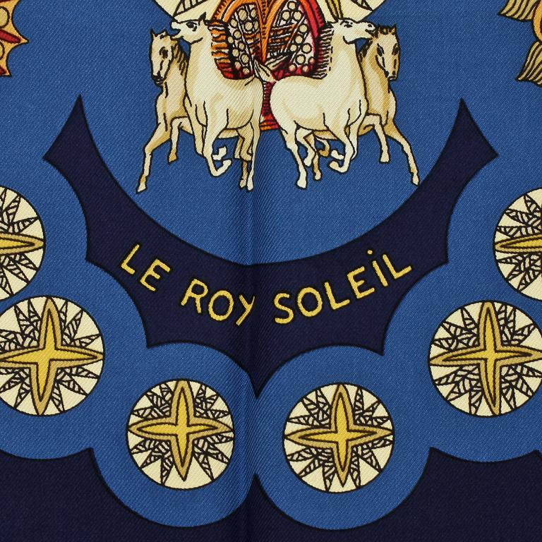 SCARF, siden, "Le Roy Solei", design Anne Faive, Hermès, Paris.