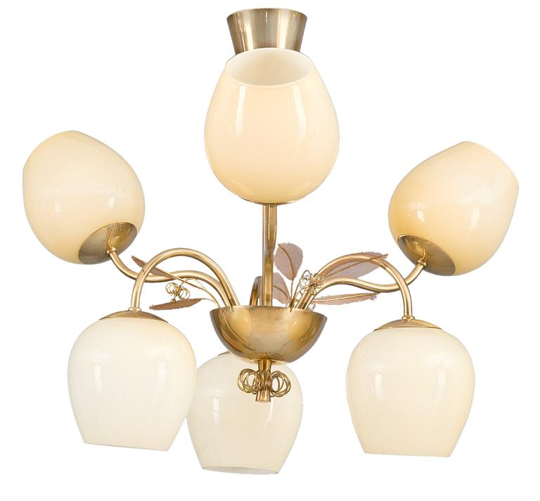 Paavo Tynell, PAAVO TYNELL, A SIX-LIGHT CEILING LAMP.