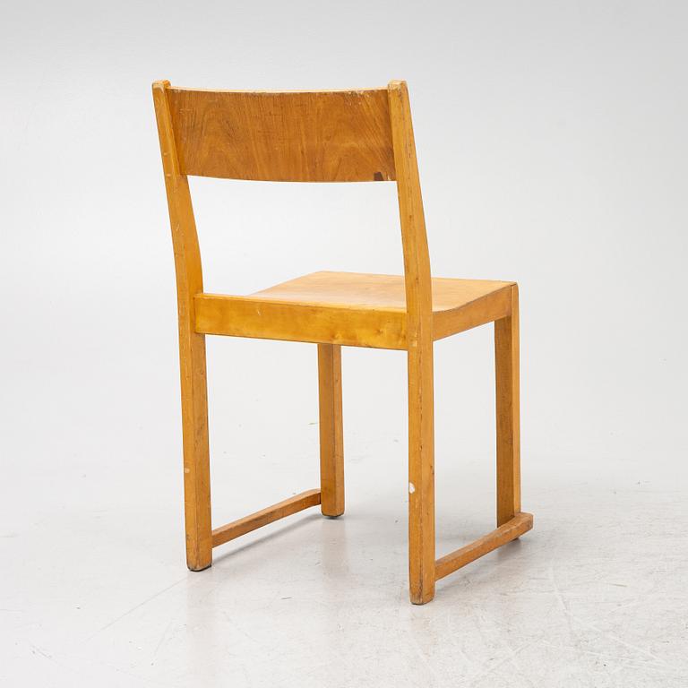 Sven Markelius, a set of eight 'Orkesterstolen' chairs, mid 20th Century.