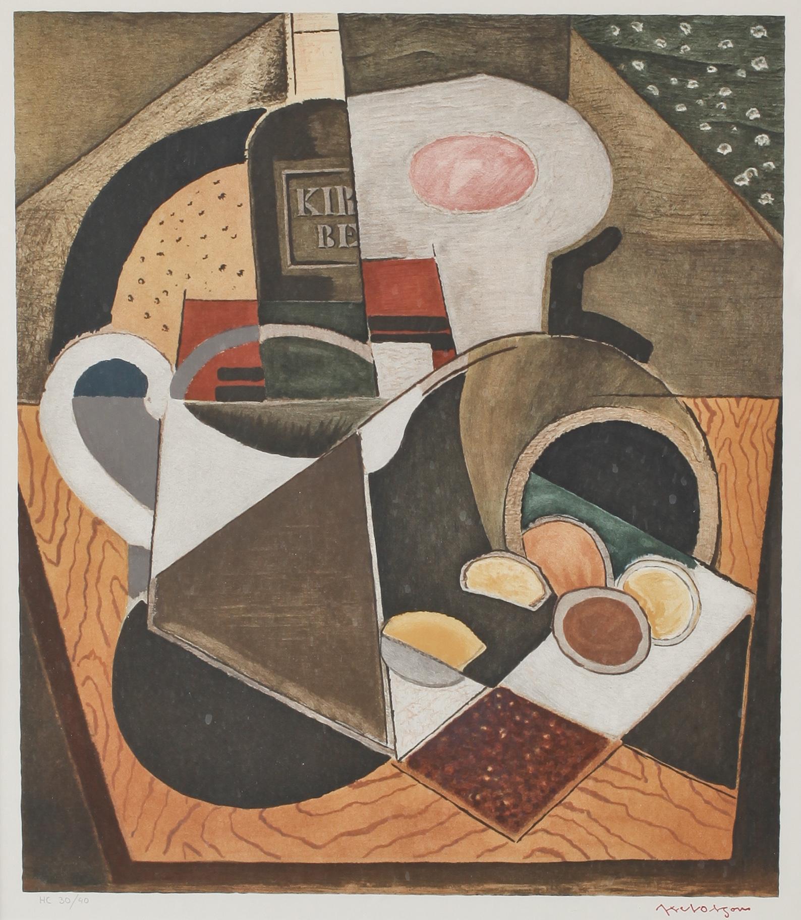 AXEL OLSON, färglitografi, stämpelsignerad och numrerad HC 30/40.