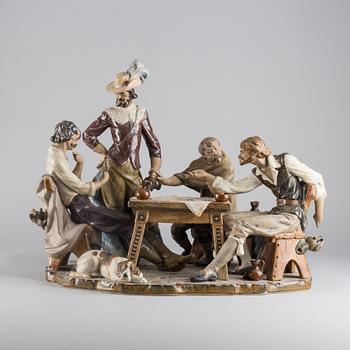 FIGURGRUPP, Lladro Spanien stengods 1900-talets andra hälft.