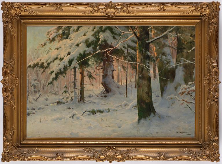Walter Moras, Winter Landscape.
