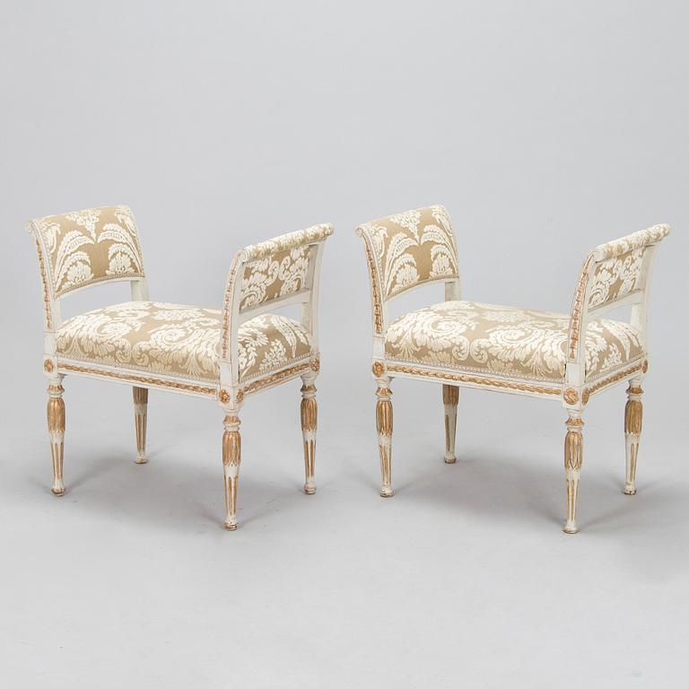 Banketter, ett par, omkring år 1800, Sengustavianska.