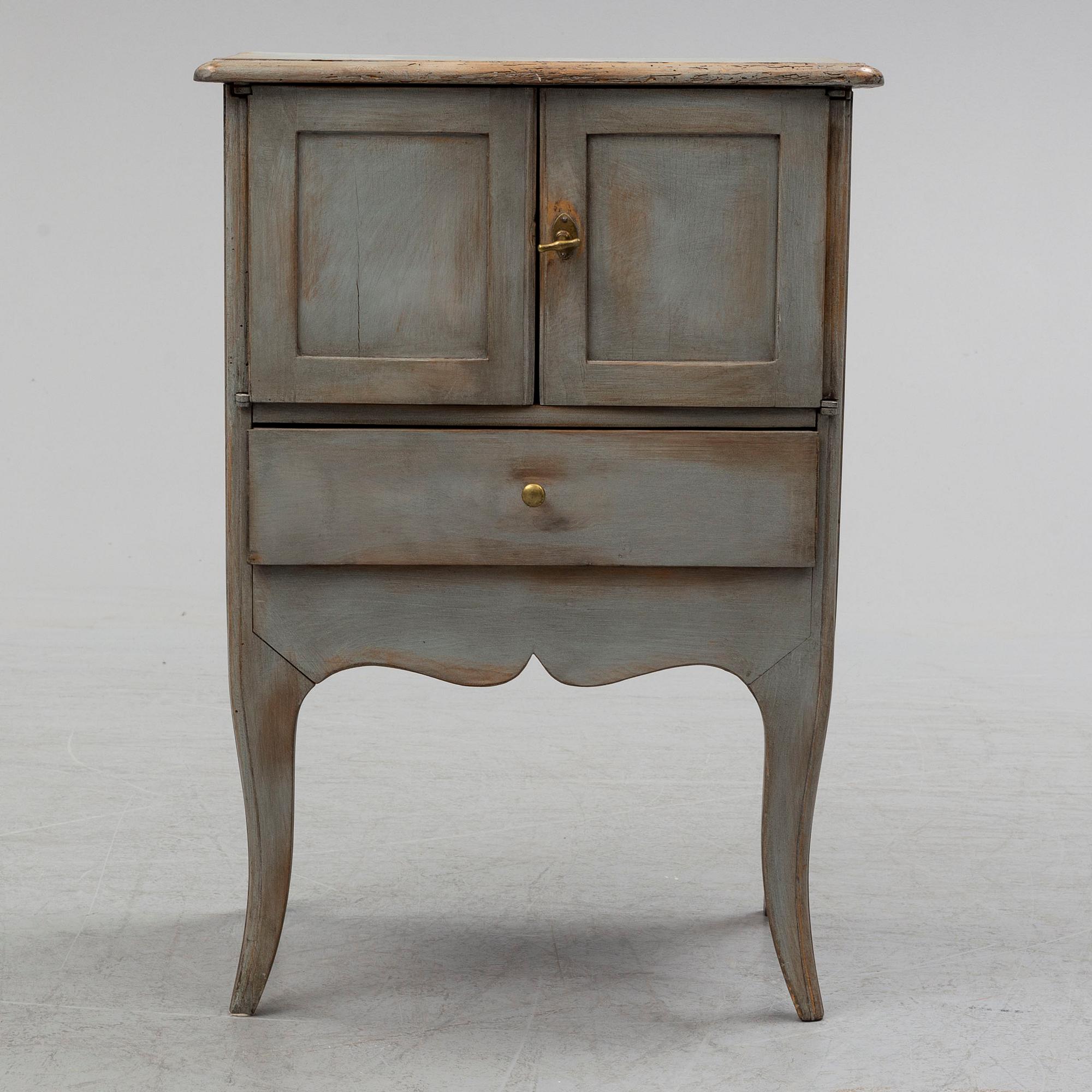 A Rococo bedside table, second half of the 18th century.