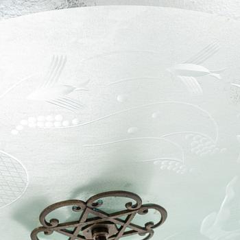 A Swedish Grace ceiling lamp, 1920's/30's.