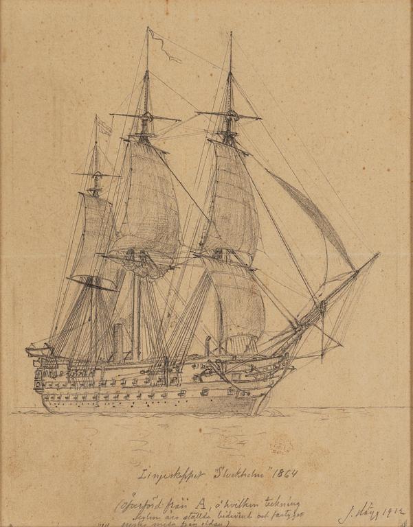 JACOB HÄGG, pencil drawing, signed and dated 1912.