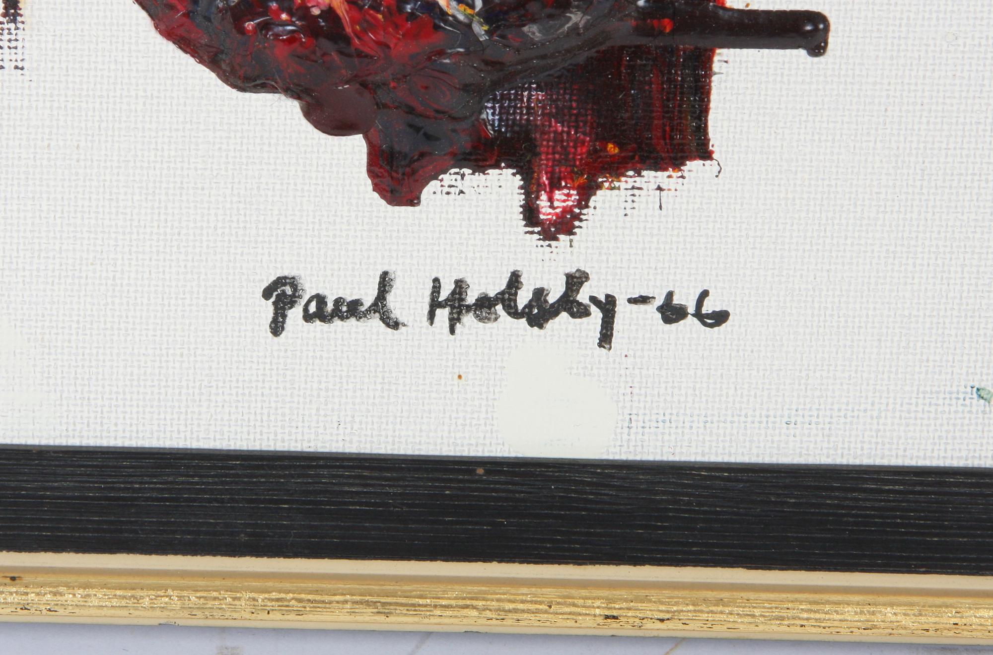 HOLSBY, POUL. Olja på duk, sign o dat -66.