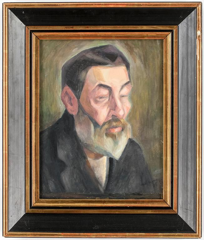 EINAR NERMAN, olja på pannå, signerad.