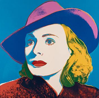 Andy Warhol, "Three portraits of Ingrid Bergman by Andy Warhol".