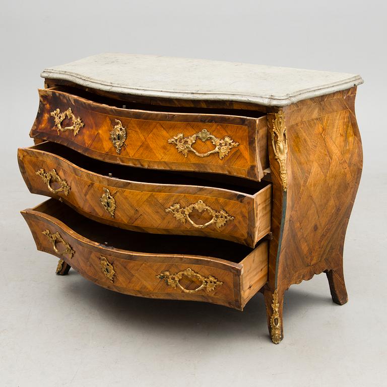 A Swedish Rococo 18th century commode by G. Foltiern.