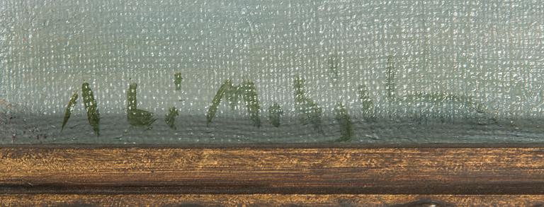 Ali Munsterhjelm, oil on canvas, signed.