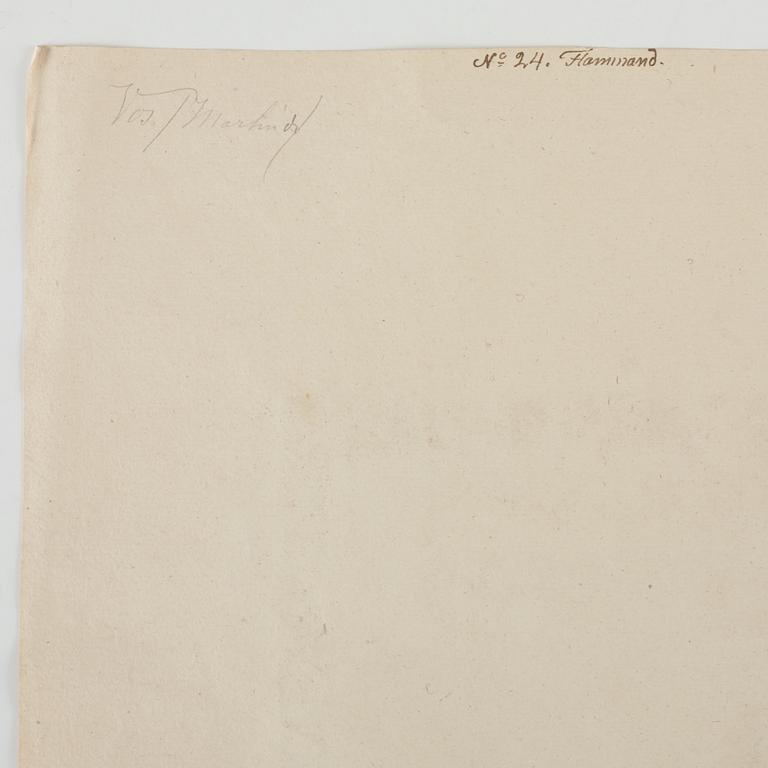 MARTEN DE VOS, hans krets. Osignerad. Bild 24 x 17,5 cm (Uppklistrad på papper 47,5 x 35 cm).