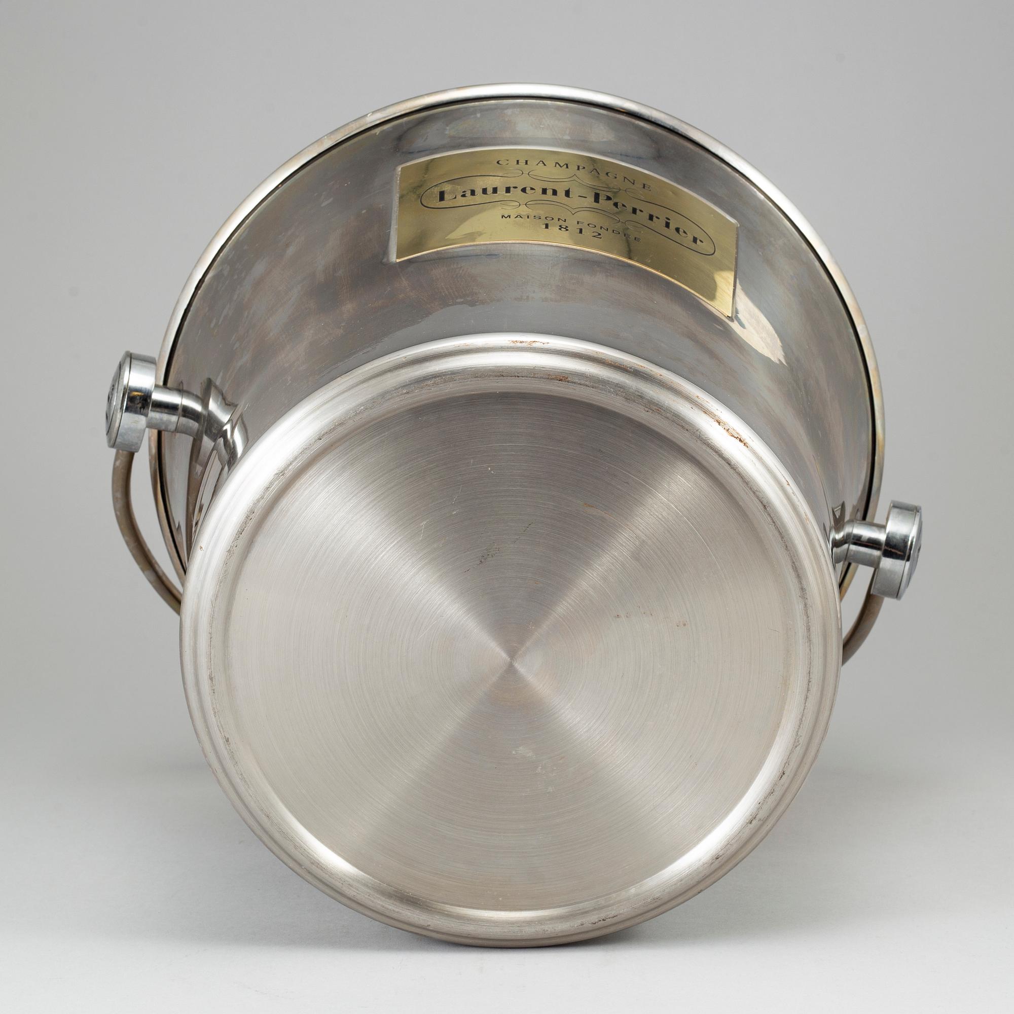 A Laurent-Perrier steel wine cooler, 20th century.