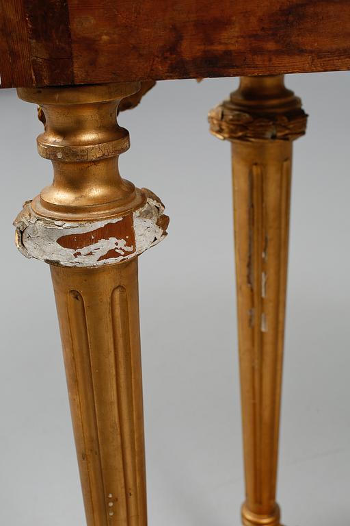 KONSOLBORD, gustaviansk stil, sent 1800- / tidigt 1900-tal.