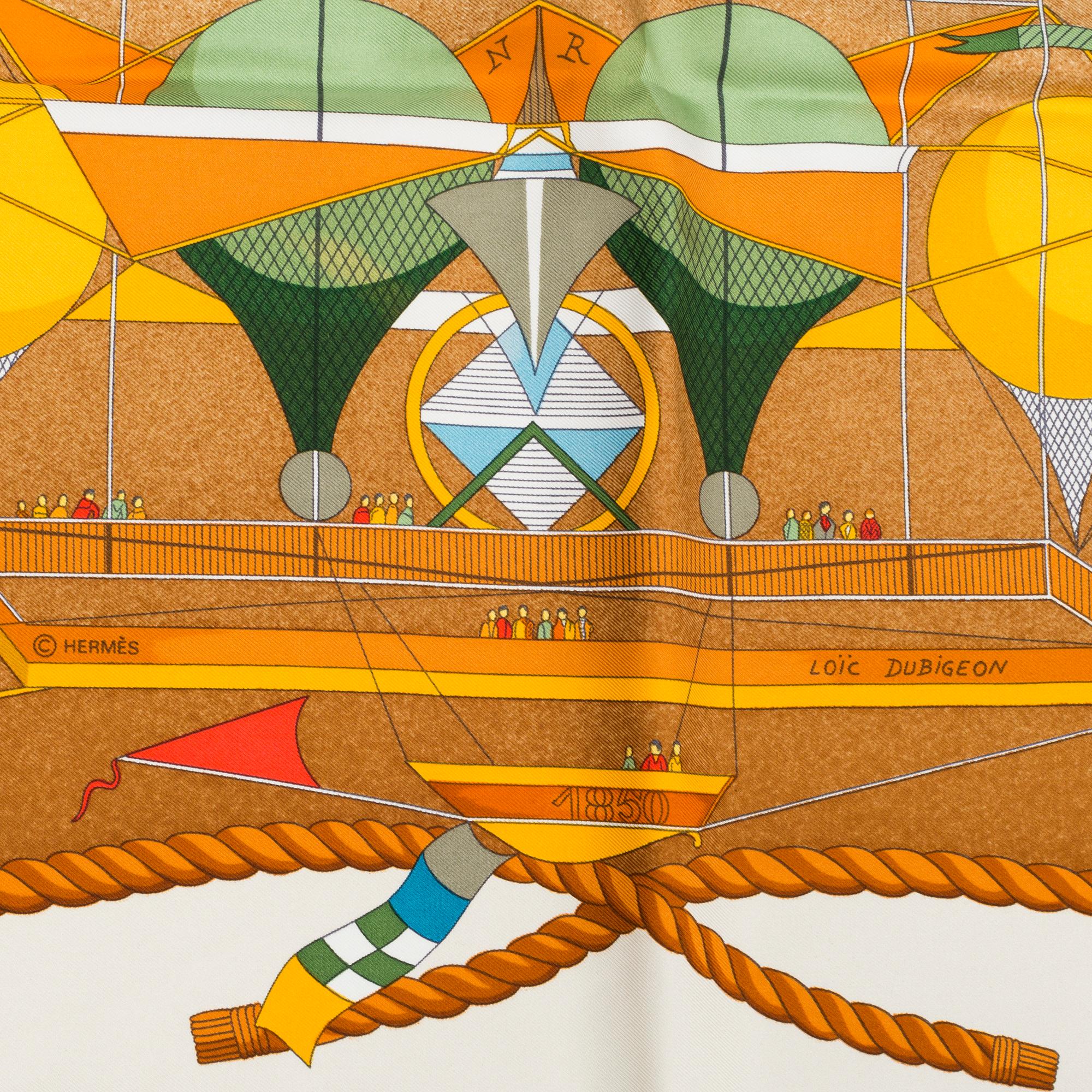 HERMÈS, scarf,"Les Folies Du Ciel".