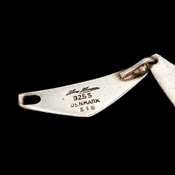 HALSBAND, silver, Hans Hansen, Danmark. Vikt 35 g.