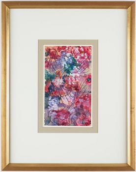 NELL WALDEN, blandteknik på papper, signerad och daterad -73.