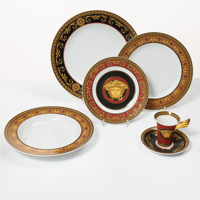Mat-och kaffeservis, porslin, 36 delar, "Medusa", Rosenthal för Versace,
